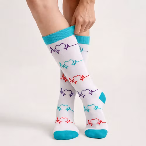 Støttestrømper sygepleje (hvid)