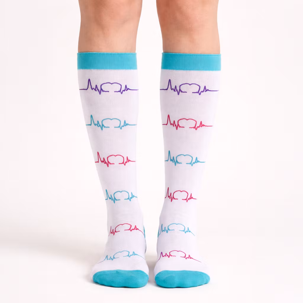 Støttestrømper sygepleje (hvid)