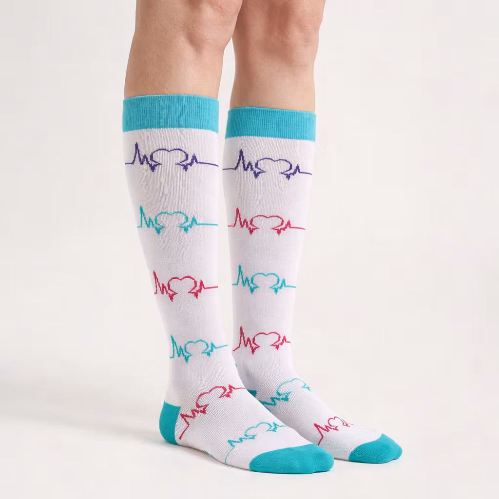 Støttestrømper sygepleje (hvid)