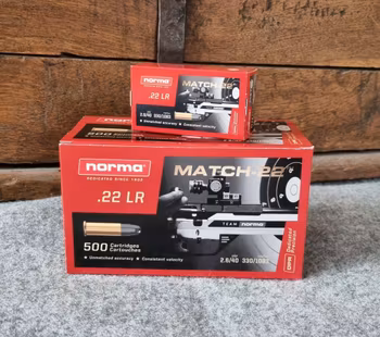 Norma Match-22 .22lr låda 15000st