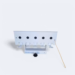 Skidskyttemål med falluckor för luftgevär