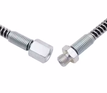 PCP Fyllslang 60 cm – DN2 Microbore 630 bar – 1/8" BSP Hona/Hane med Anti-Kink