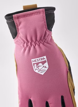 Hestra Women’s XC Primaloft 5-finger – Cerise/Tan