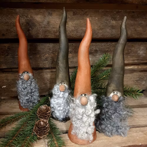 Tomte/vätte med skägg