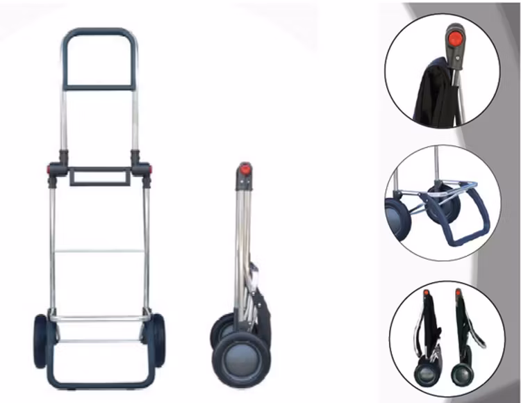 Shoppingvagn Rolser RG Logic Tweed blå