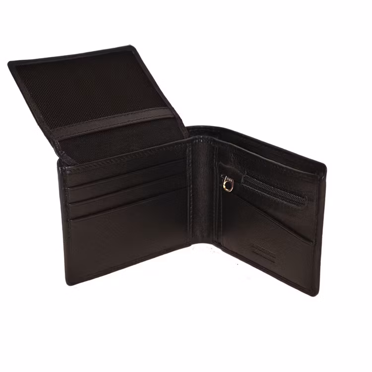 Plånbok dollar herr skinn svart SAC 6601210 öppen plånböcker dollarplånbok