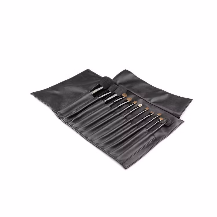 Makeup-penslar 12-pack svart tyg Gillian Jones