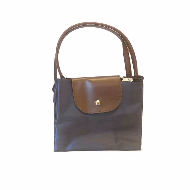 Tygkasse nylon blå hopfälld SAC