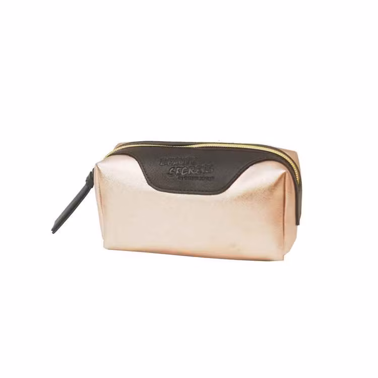 Sminkväska metallic rosa svart Gillian Jones