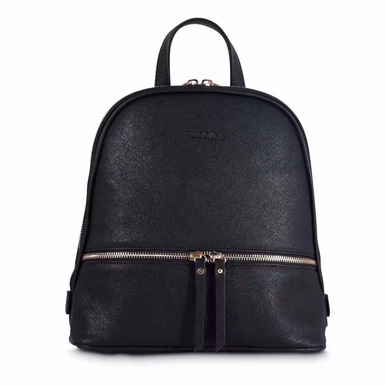 Ryggsäck PU svart guld Puccini