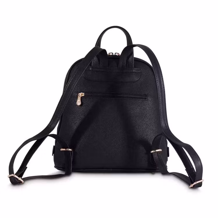 Ryggsäck PU svart guld Puccini baksidan