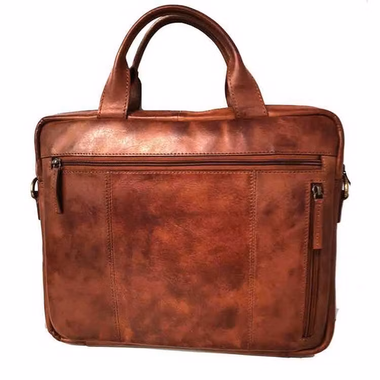 Datorväska skinn cognac SAC 4501225