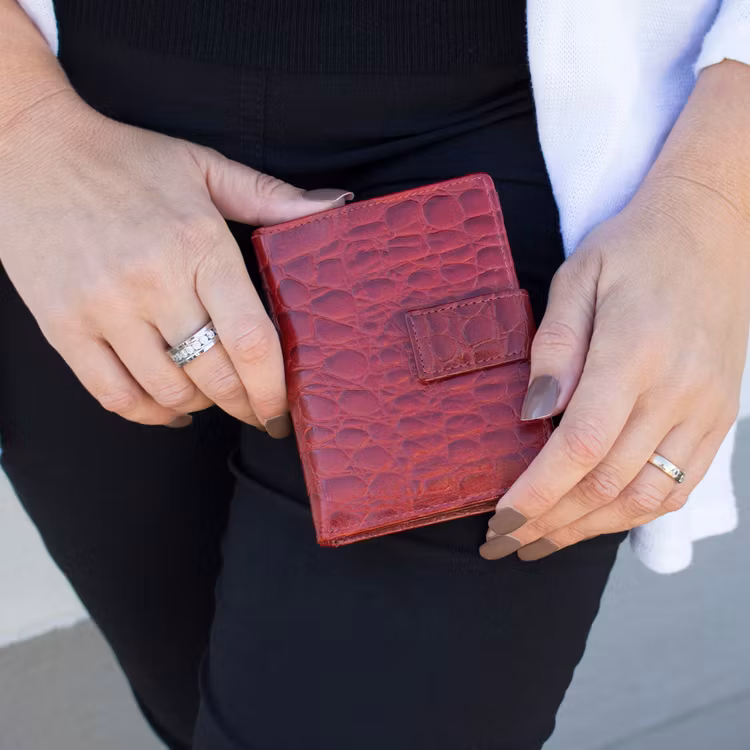 Röd The Monte plånbok