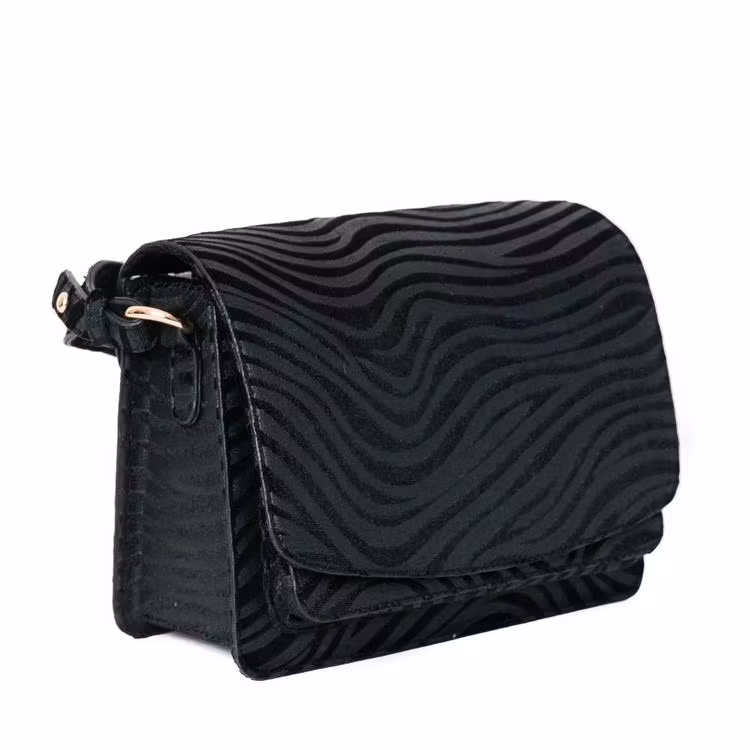 Cross Clutch svart med zebra mönster