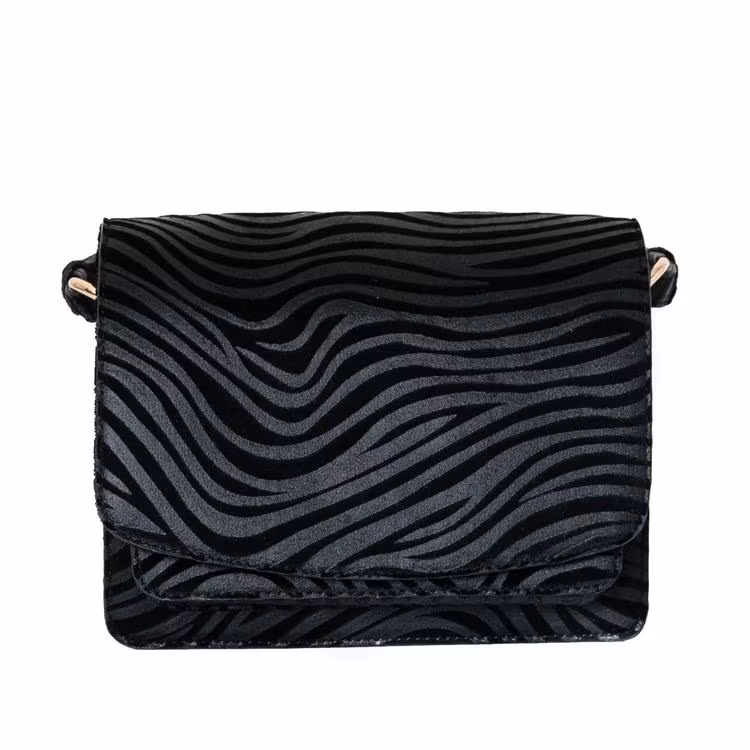 Axelremsväska zebra svart 640700 Axelväska