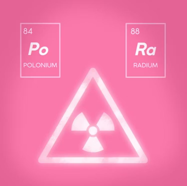 Sjal Gör Avtryck blå Marie Curie