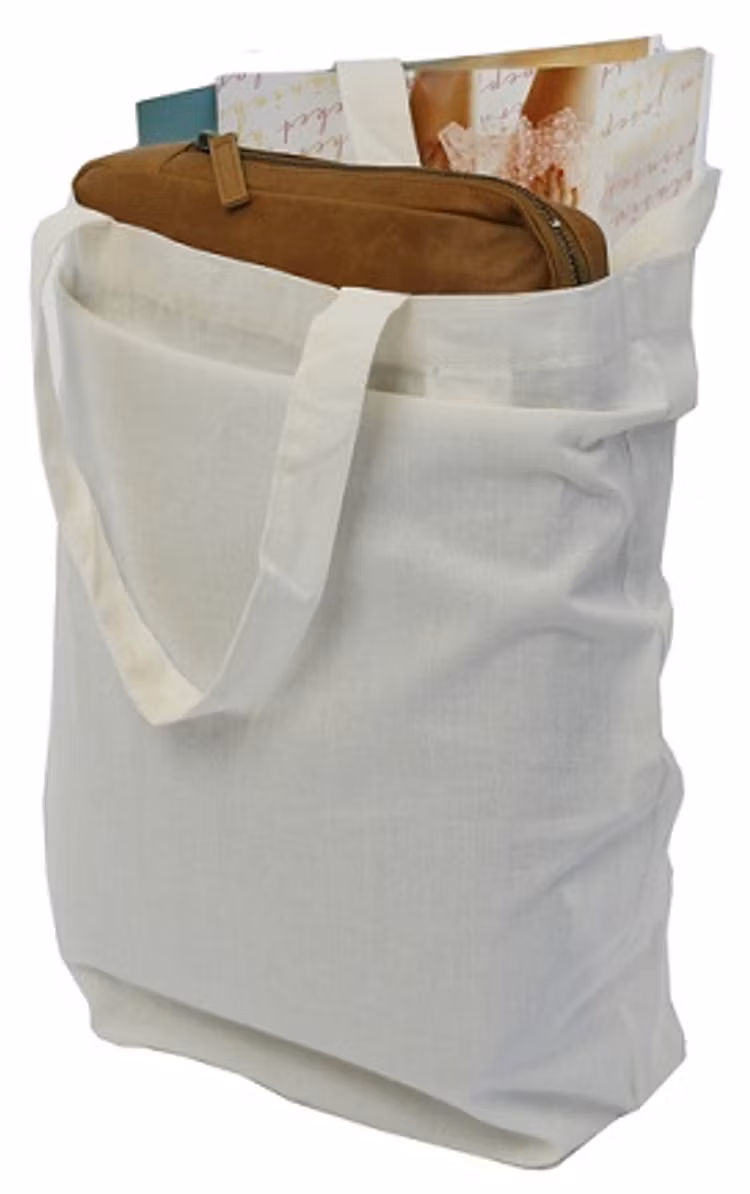 Tygkasse organic bomull oblekt