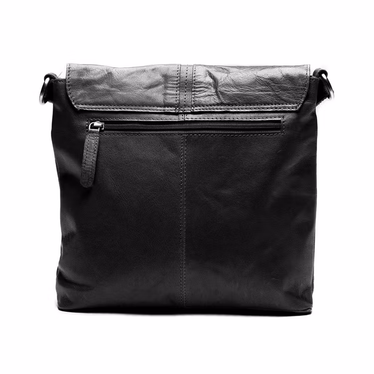 Springfield Axelväska skinn svart