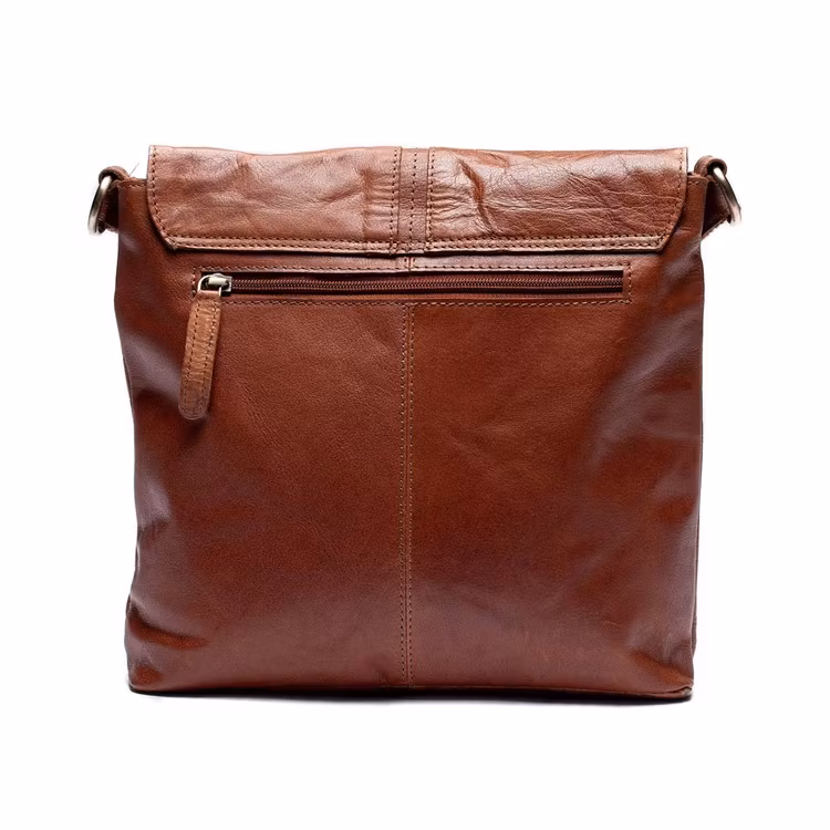 Springfield Axelväska skinn cognac