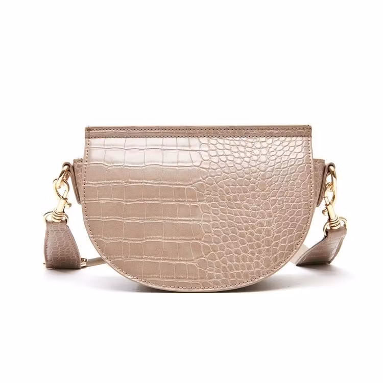 Väska beige kroko imitation Rosenvinge Vesker