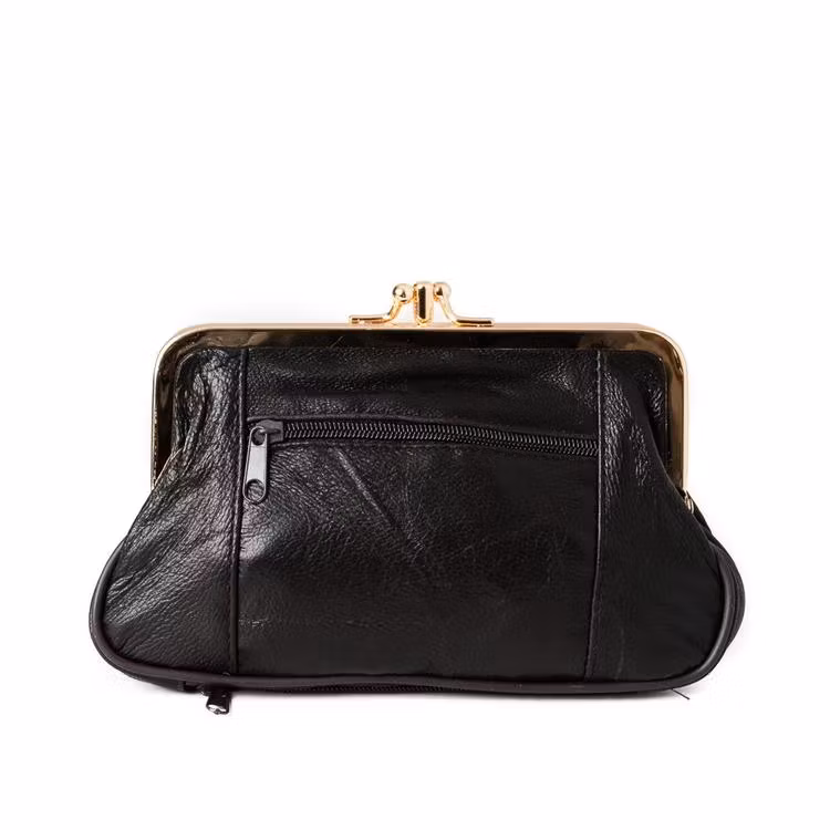 Bygelbörs i brunt skinn