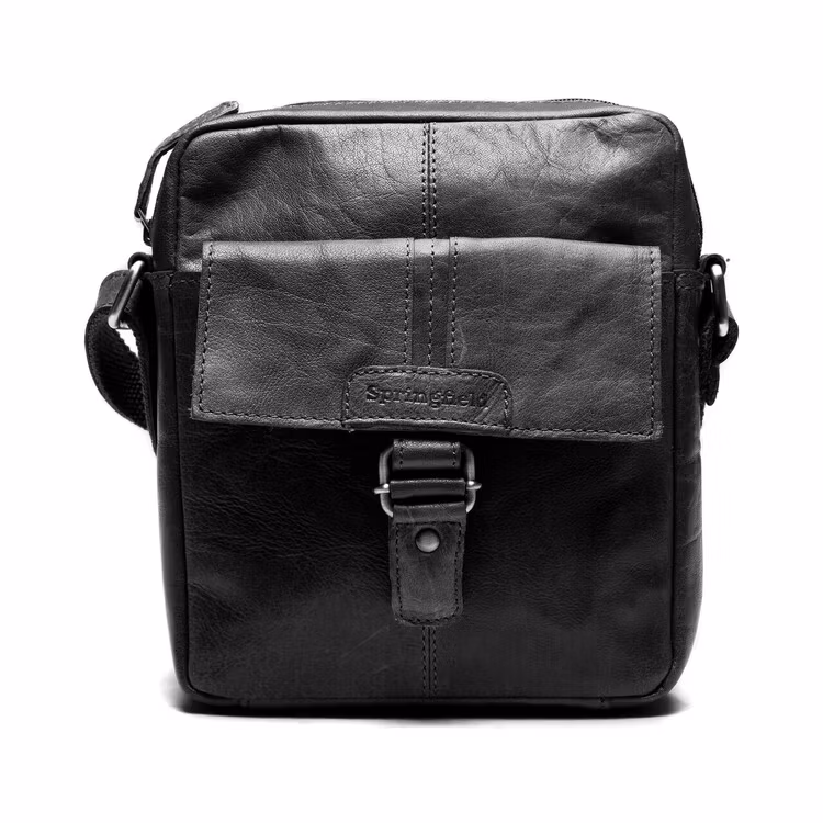 Unisex väska svart skinn 160