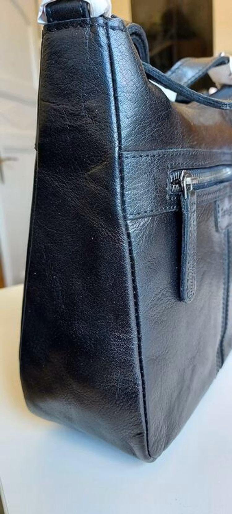 Läderväska svart skinn Springfield 185