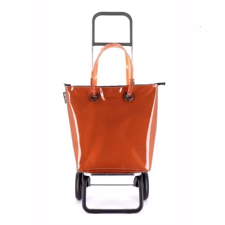 Shoppingkärra 2 hjul Minibag Orange vikbar med