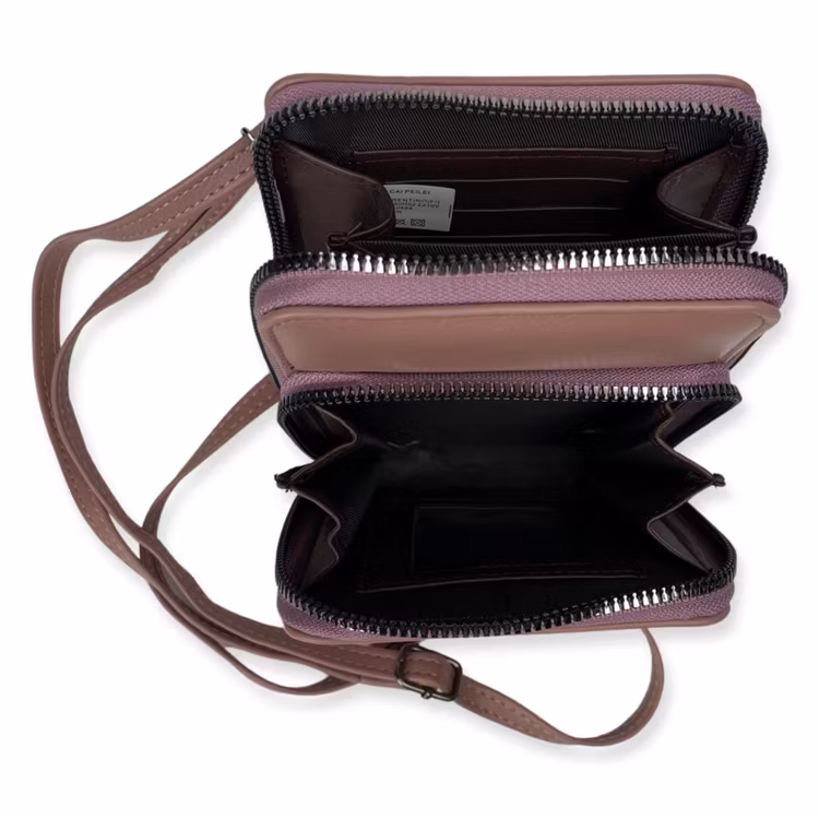 Mobilväska by BHC 602 violet inuti