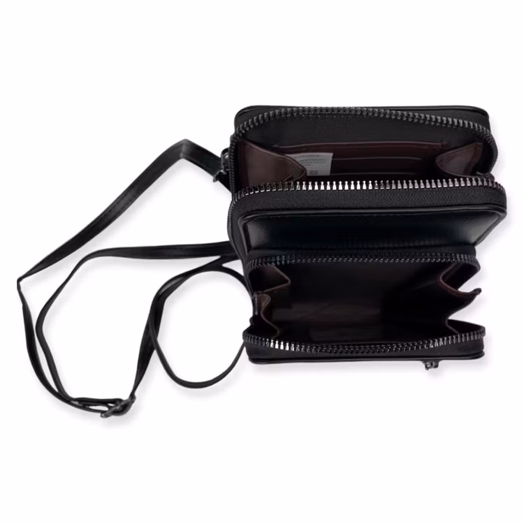 Mobilväska by BHC 602 svart inuti