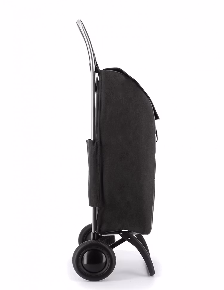 Shoppingvagn 2 hjul svart melerad