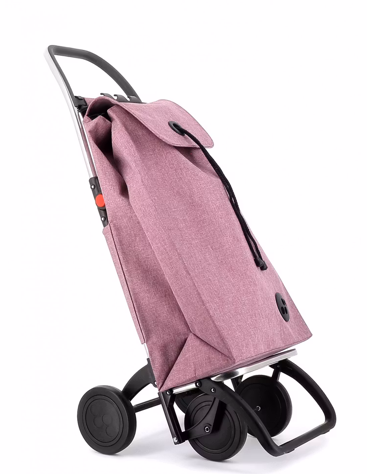 Shopping kärra 4 hjul hopvikbar Rolser Tweed Imax Malva