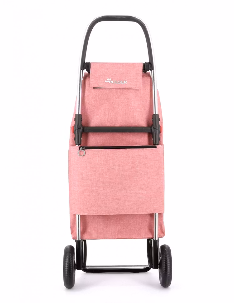 Shoppingväska 2 hjul hopfällbar Rolser Rosa Tweed