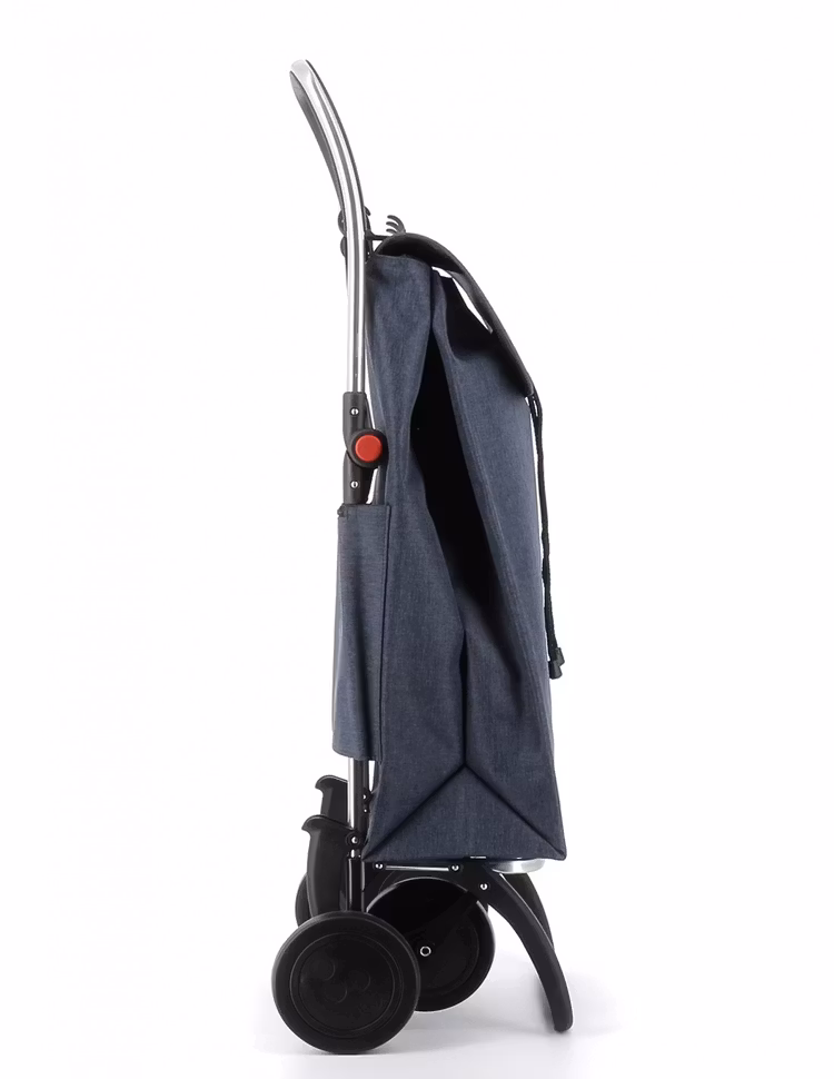 Shoppingvagn 4 hjul hopfällbar Rolser Tweed Imax Marino sidan