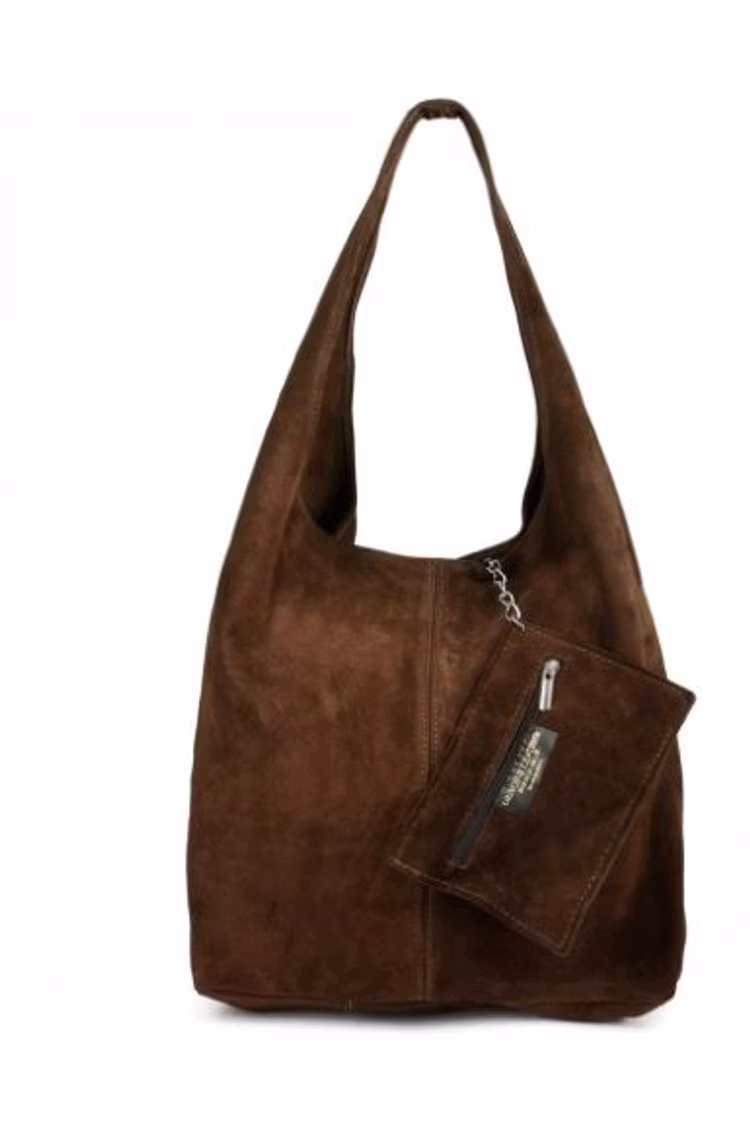 Axelväska Mocka Brun N88