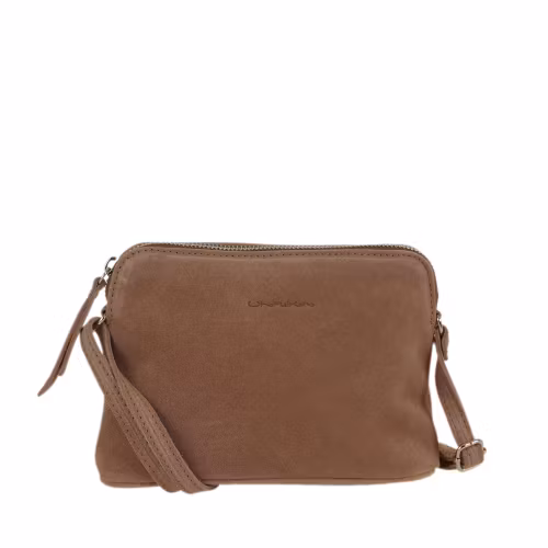 Axelremsväska halvmåne mocka taupe Ulrika Design 08-7009