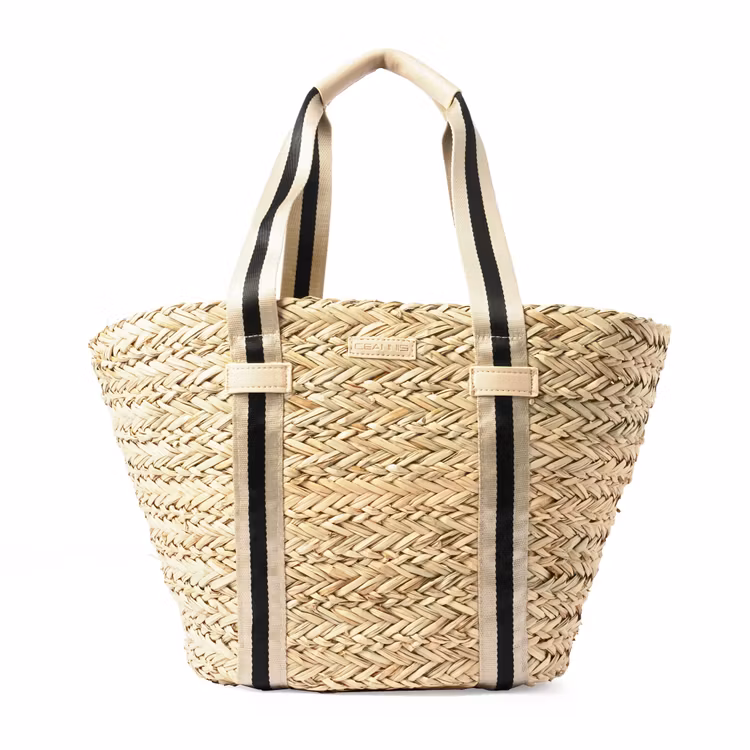 Straw Shopper Sand Stripe från Ceannis 045260507