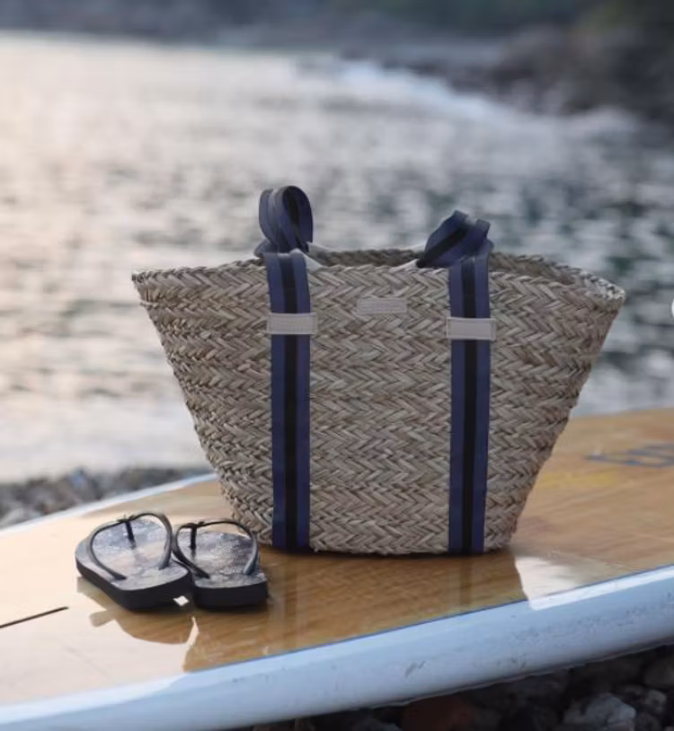 Stråväska från Ceannis Straw Shopper Blå 045265107