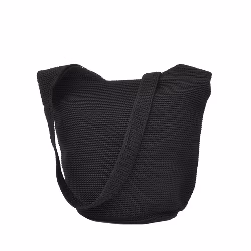 Axelväska black, virkad, Ceannis