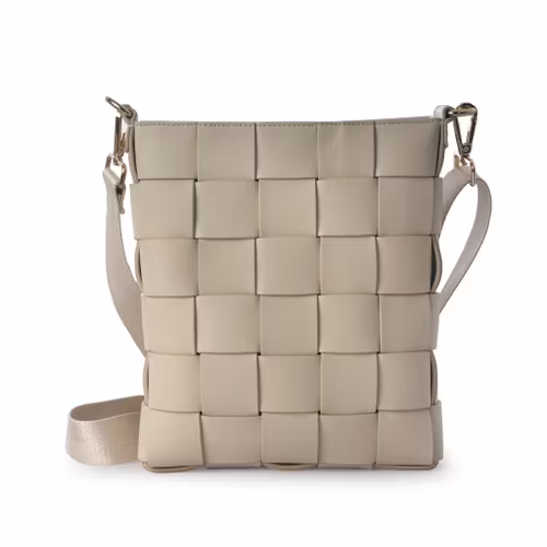 Axelväska Braided grå flätad från Ceannis