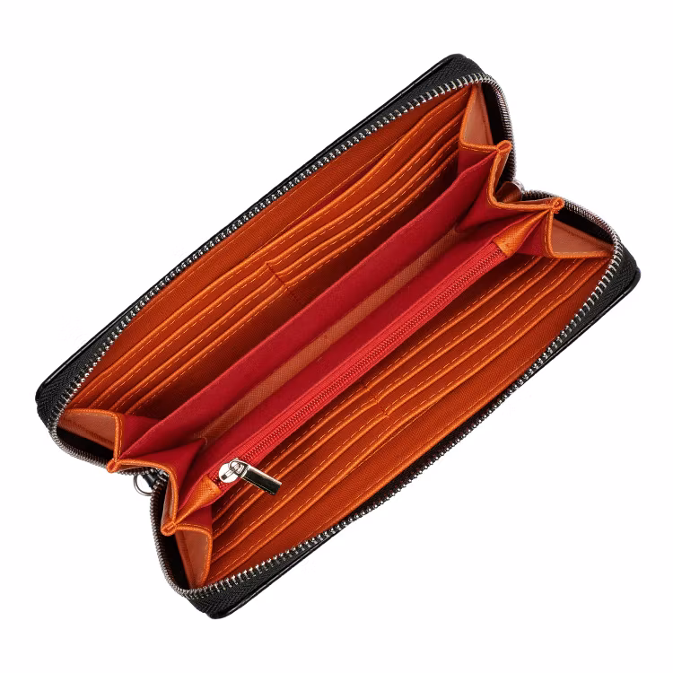 Plånbok med plats för mobilen Socha Design Svart Croco