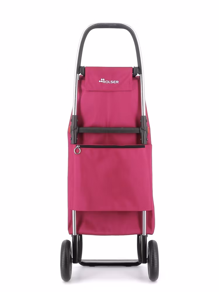 Shoppingvagn Rolser 2L (2hjul+vikbar) I-Max MF cerise baksida