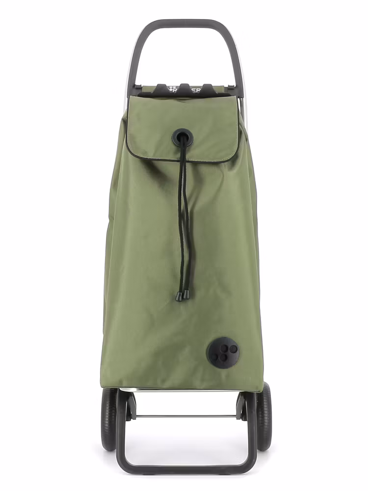 Shoppingvagn Rolser 2L (2 hjul+vikbar) I-Max MF kakigrön framifrån