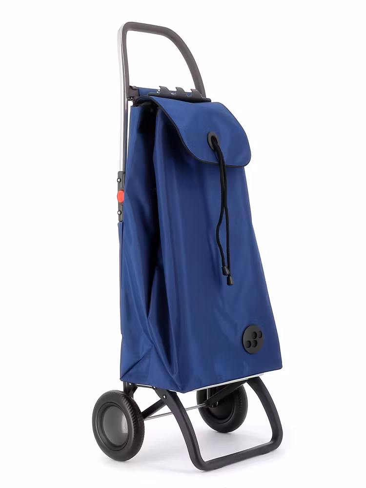 Shoppingvagn Rolser 2L (2 hjul+vikbar) I-Max MF blå snett framifrån