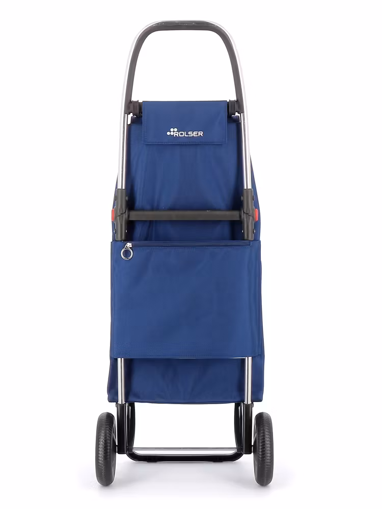 Shoppingvagn Rolser 2L (2 hjul+vikbar) I-Max MF blå bakifrån