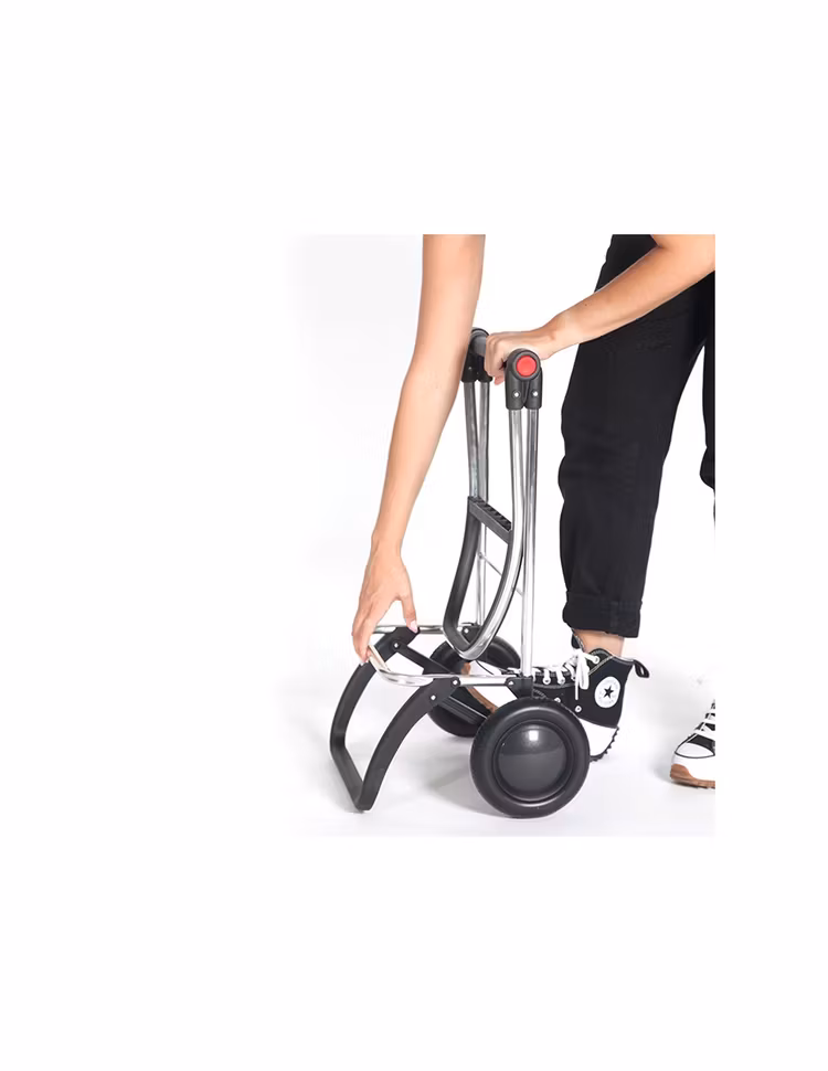 Shoppingvagn Rolser 2L (2 hjul+vikbar) I-Max MF vinröd