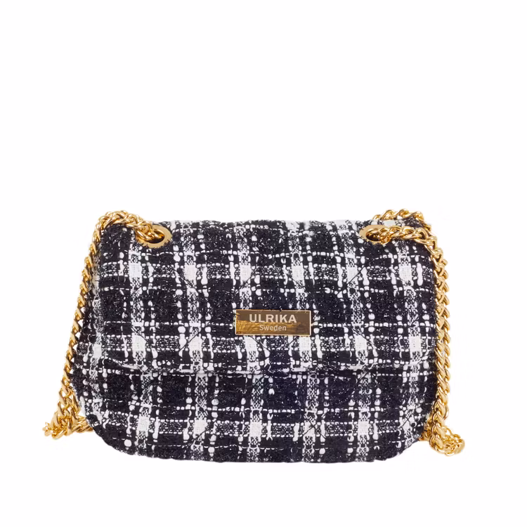 Väska Tweed Svart från Ulrika Design kollektion paris 35 7120 framsida