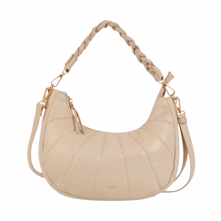 Väska Hobo Beige från Ulrika Design kollektion Fan 35 3270 framsida