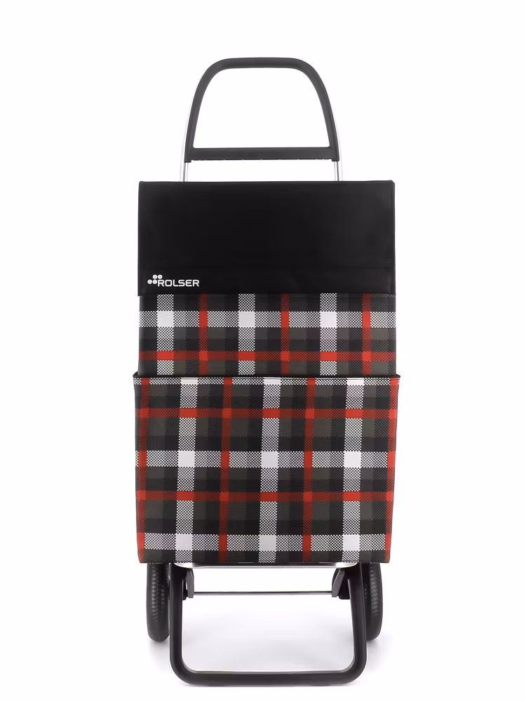 Dramaten väska Rolser RG Scottish röd fyrkantig Retro framifrån