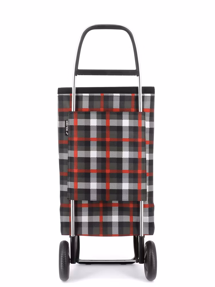 Dramaten väska Rolser RG Scottish röd fyrkantig Retro väska baksida